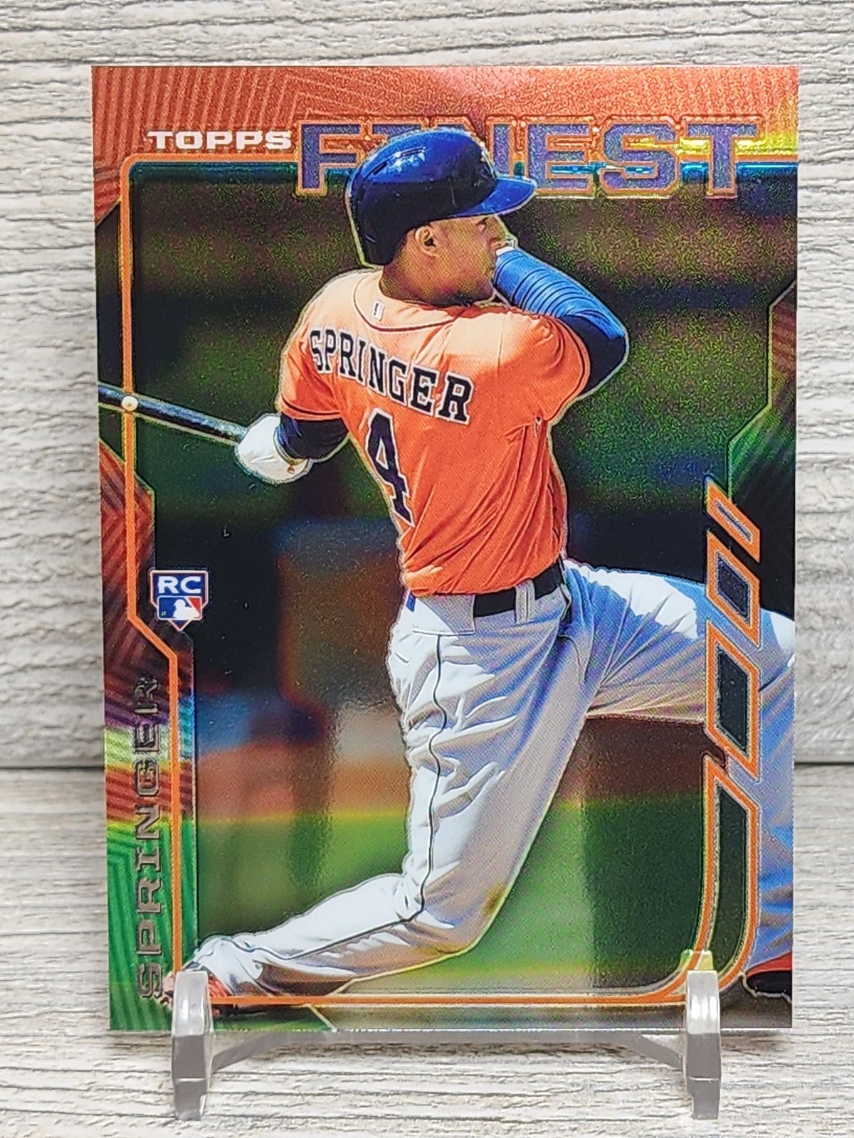 2014 Topps Finest - George Springer #39 (RC)
