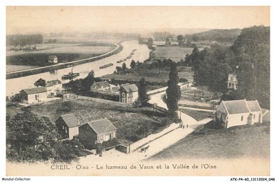 ATKP4-0366-60 - CREIL - oise - Le hameau de vaux et la vallée de l'oise