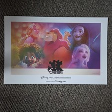 Disney Animation Immersive Experience Collectible Lithograph Lighthouse Studios