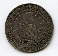 1623 SAXONY-ALTENBURG THALER ORIGINAL TONIG CHOICE XF. DAV.#7371.