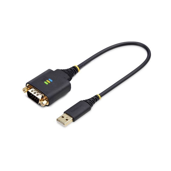 StarTech.com 1ft 30cm USB to Serial Adapter Cable COM Retention Interchangeable