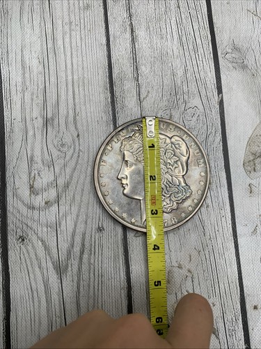 1878 Morgan Dollar - 1 Pound Of Copper- Silver Plated Coin Toned Paper wait - Picture 9 of 9