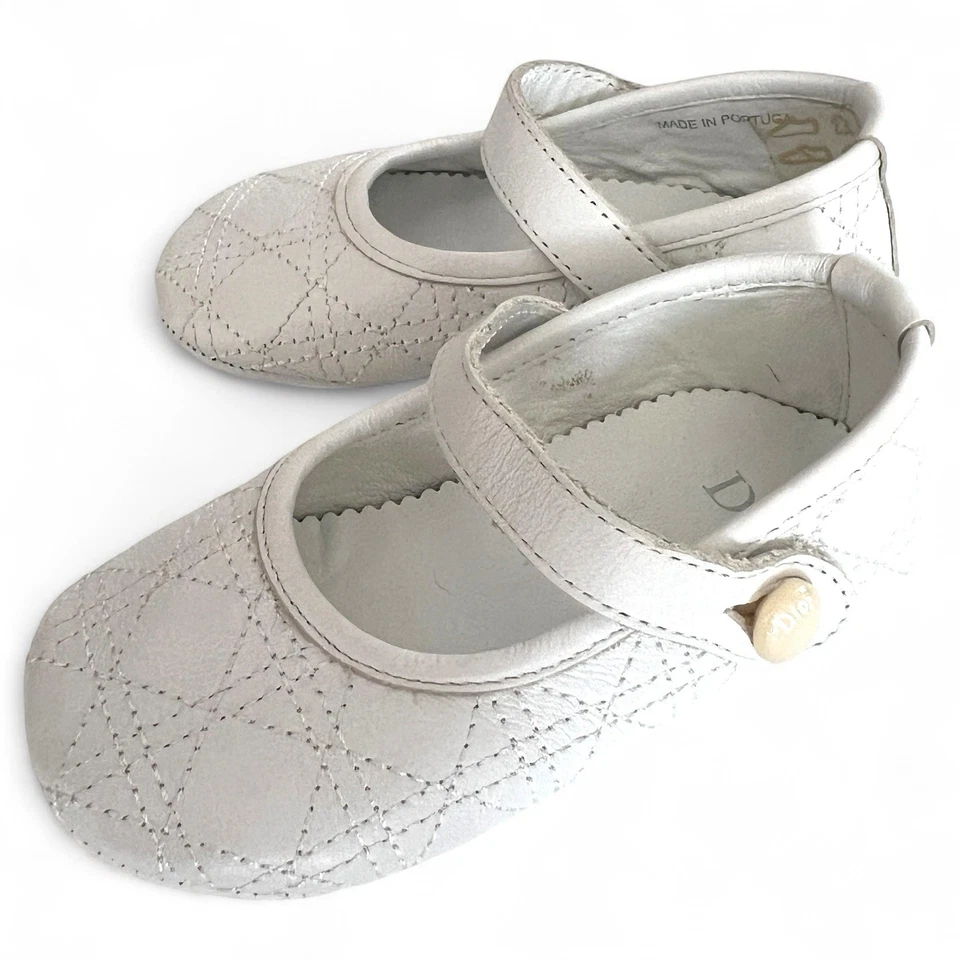 Zapatos de bebé Dior blancos talla 20 N8 Foto 2 de 4