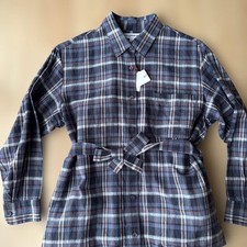 Uniqlo Linen Cotton Belted Dress S New Long Sleeve Collab