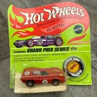1969 Redline HW Hot Wheels Ferrari 312P Red Unpunched Card - Gran Prix Series