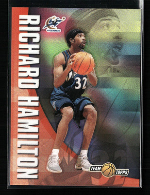 2001-02 Topps Chrome Team Topps Refractors #TT8 Richard Hamilton Wizards NM/MT+