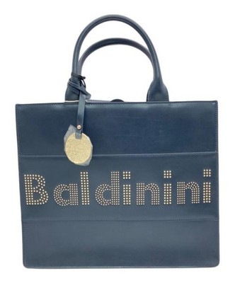 BALDININI                    Studded tote bag navy