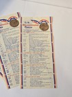 9 Commemorative Bicentennial Pennies Lincoln Kennedy Penny Lot On Cards — photo 6