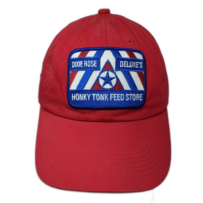 #ad Dixie Rose Deluxe#x27;s Honky Tonk Feed Store Baseball Cap Red One Size K Products $20.00