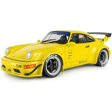 PORSCHE 911 RWB BODYKIT - NATALIE YELLOW - SOLIDO 1:18 SCALE DIECAST MODEL