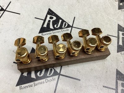 Schaller Locking Gold Tuners Tuning Keys Pegs Heads Inline Right Single Pin