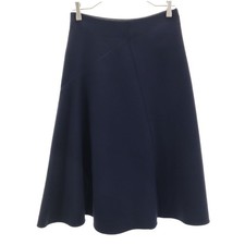 Used MARNI Made in Italy wool Mimole length flare skirt 38 Navy Women