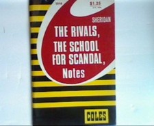 The Rivals, School for Scandal notes 1058 Fiskin, A.M.I.: