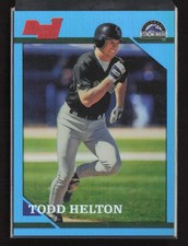 2013 Bowman Draft #378 Todd Helton Sapphire Rookie Reprint Refractors