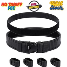 2" Basketweave Duty Belt w/Hook Lining 4 Keepers 1.5" Reversible Inner Belt- XXL