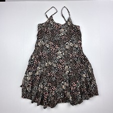 Wild Fable Adjustable Strap Black Floral Dress Size XS Rayon