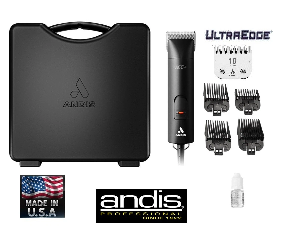 Andis AGC+ PRO ULTRAEDGE CLIPPER SET #10 BLADE*PET DOG HORSE CAT Animal Grooming
Opens in a new wind