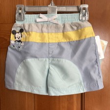 Disney Swim Trunk Bathing Suit baby toddler Boy 12 -18 M Mickey Mouse UPF 50 NEW