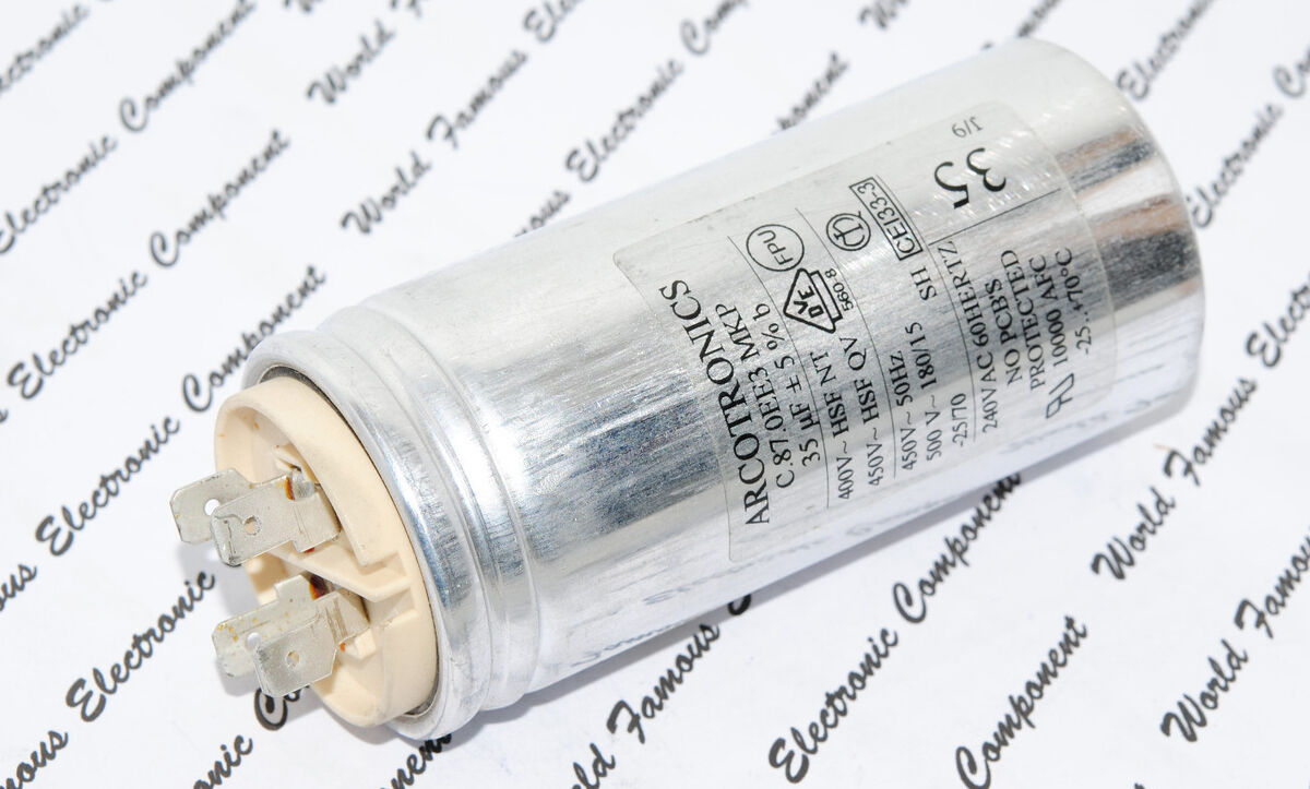 1pcs - ARCOTRONICS 35uF 450V 50Hz 500V (180/15) 5% Start 1pcs - ARCOTRONICS 35uF 450V 50Hz 500V (180/15) 5% Start