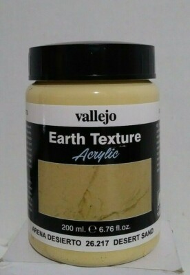 Vallejo Earth Texture Desert Sand #26.217~NEW in BOTTLE