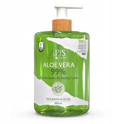 5901810006136 Apis Natural Aloe Vera 99% Gel aloesowy für Gesicht i ciała 300ml 
