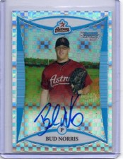 2008 Bowman Chrome Bud Norris Autograph RC 079/250 Auto
