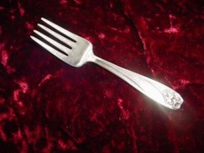 1950 DAFFODIL pattern child's / toddler baby fork 1847 Rogers
