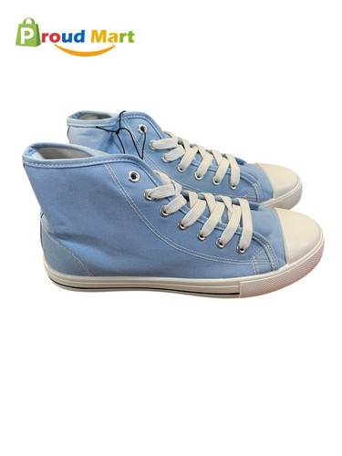 JOSINY Canvas Shoes High Top Fashion Sneaker Lace up Casual Walking Blue Color - Bild 5 von 5