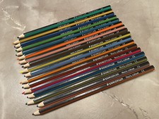 Set of 17 Staedtler Noris Colour Colored Pencils Artist Germany Excellent