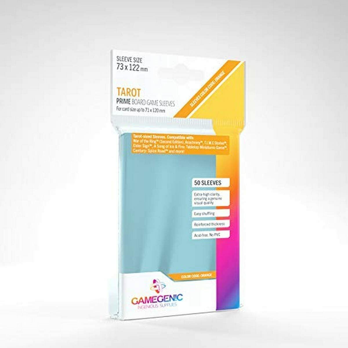 Gamegenic 50 упаковок 66 x 91 мм Серые стандартные футляры для карточных игр Prime Sleeves 5190₽