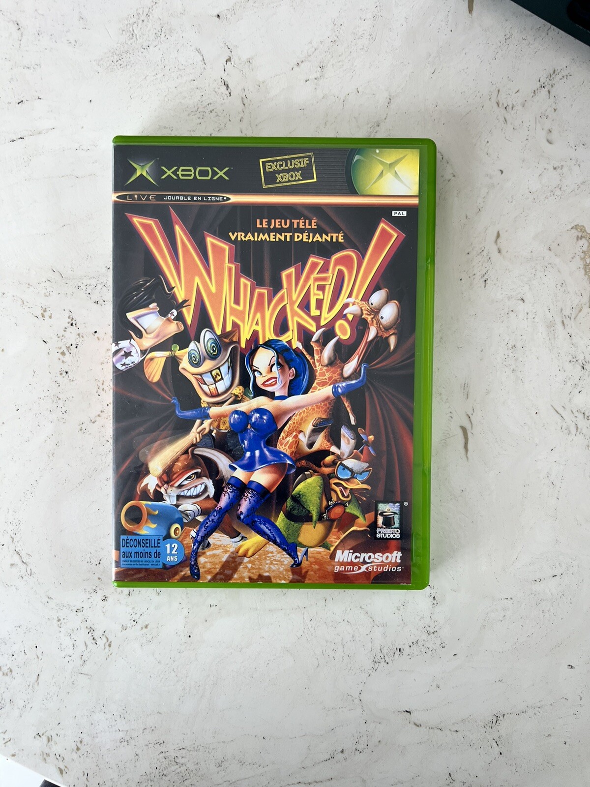 XBOX 1ère Gen. - Whacked ! / Complet, bel état.
