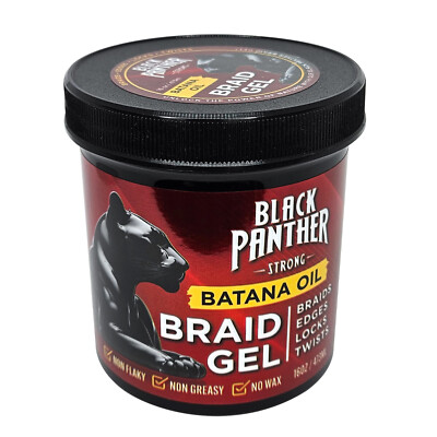 BLACK PANTHER Braid Gel - Batana Oil (16oz/473ml)