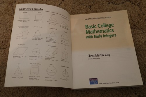 Basic College Mathematics with Early Integers Annotated Instructor's Edition - Picture 4 of 4