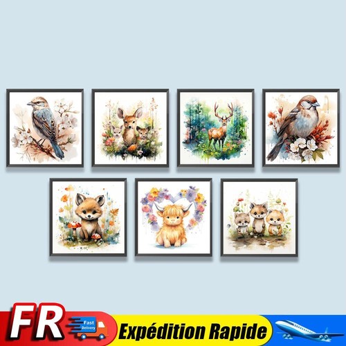 5D DIY Full Round Drill Diamond Painting Animal Kit Home Decoration Art ...
