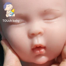 2025 New 18'' Full Silicone Reborn Baby Girl Sleeping Floppy Doll Infant Newborn