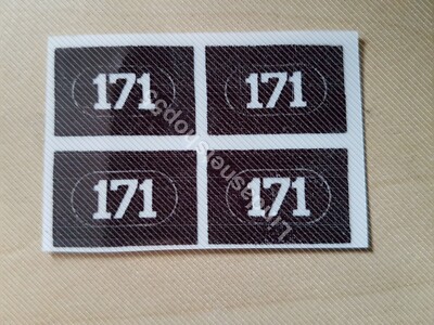 Ersatz Sticker für Lego Eisenbahn Set  171  Complete train set  zum Ausschneiden