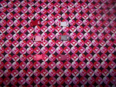 Wet Nose Designs CAT or KITTEN COLLAR COLOR BUCKLE Sweety Pie Glitter Hearts