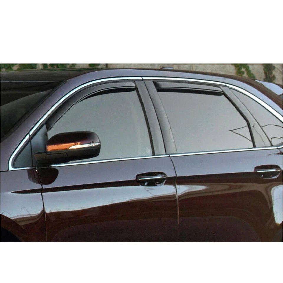 AVS Front & Rear In-Channel Smoke Window Ventvisors for 08-13 Toyota Highlander Foto 3 de 4