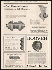1917 L J Hoover Steel Ball Company Photo Ann Arbor Michigan Steel Balls Print Ad
