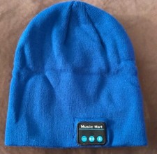 Unisex Bluetooth LED Beanie Hat with Music Speaker Mic Rechargeable Cap Headlamp