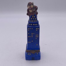 Retired France Limoges Porcelain Trinket Box King Kong Empire State Building A9
