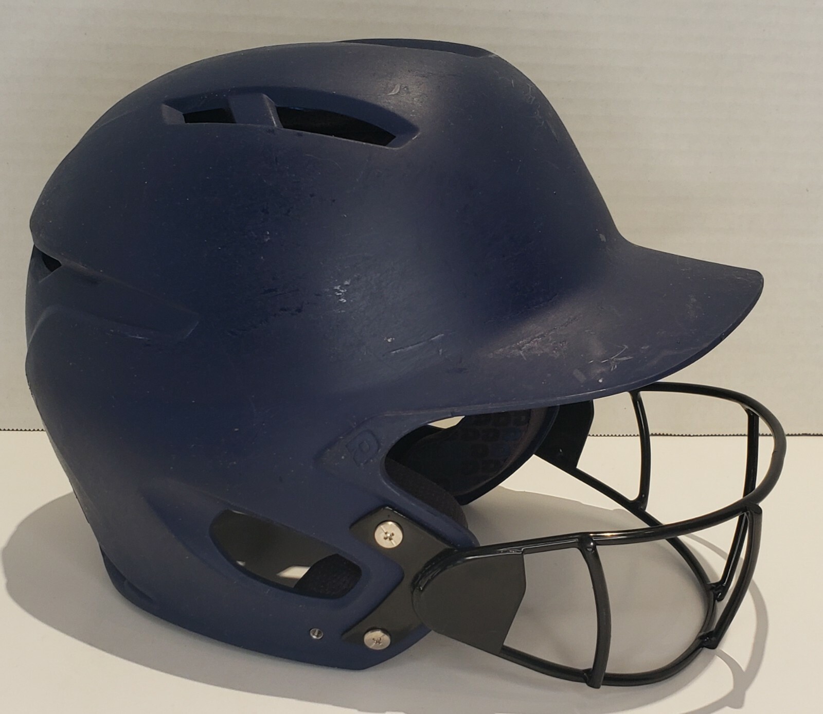 DeMarini Batting Helmet with Protective Mask Blue Size 7 1/8" to 7 1