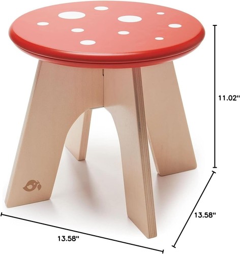 Sturdy Multi-Color Toadstool Stool for Kids - Safe & Functional Seating - Picture 5 of 6