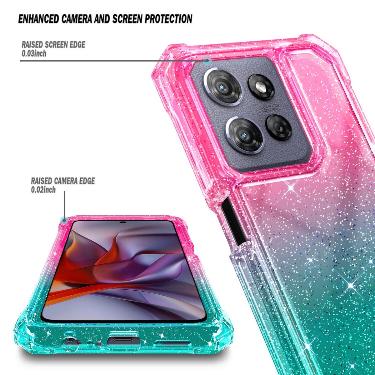 SEAHAI Cover per Motorola Moto E13, Custodia Protettiva Ultra