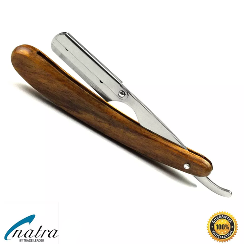 Holz Rasiermesser + 100 DERBY Rasierklingen Rasierer Rasur Razor NATRA - 第 4/8 張圖片