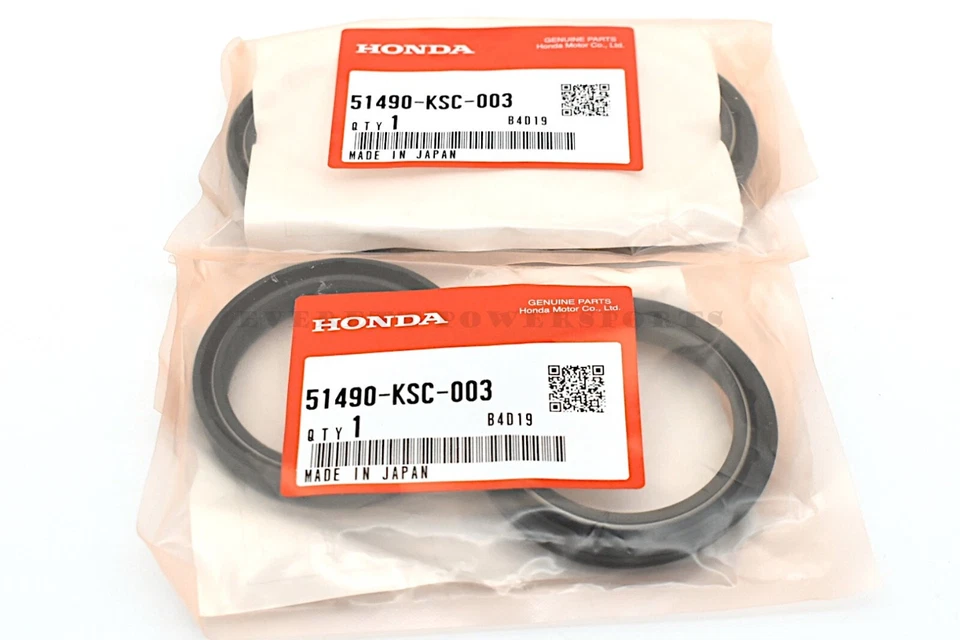 Juego de sellos de horquilla par 04-17 CRF250X CRF450X genuino Honda (ver notas) #D120* Foto 4 de 4