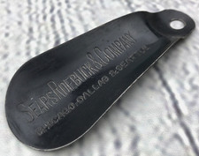 Sears Roebuck  Company Metal Black Shoehorn Advertising Seattle Dallas Chicago