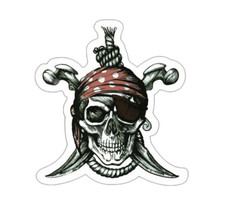 Pirate Skull Sticker Decal