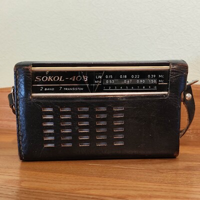 SOKOL-403 A Vintage 1971 Soviet Russian Radio Receiver  USSR  AS IS wabi-sabi