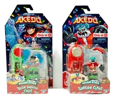 Legends of Akedo Holiday Attack Shreddy Claws Ugly Sweater Chux Lot Of 2 NEW